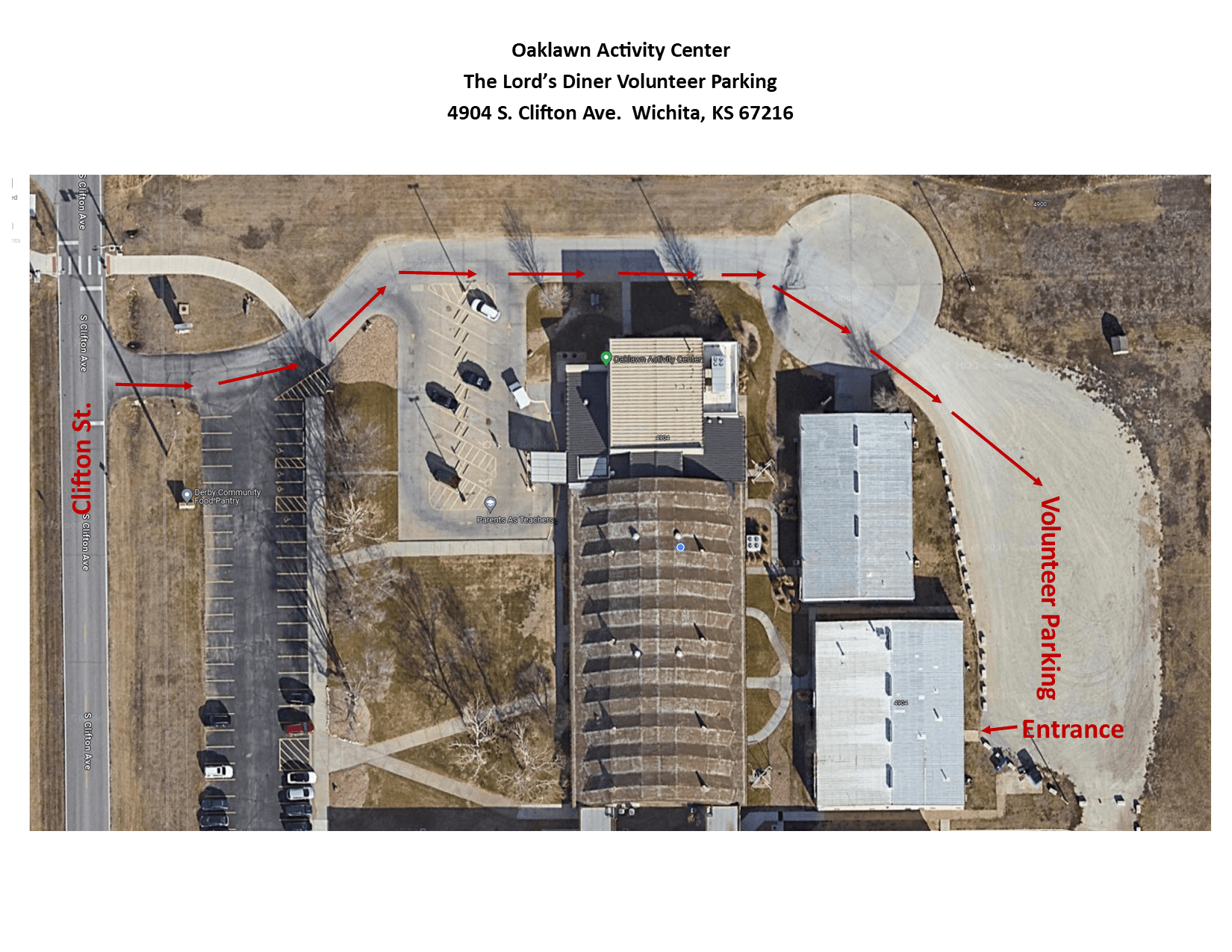 Volunteer Parking Map